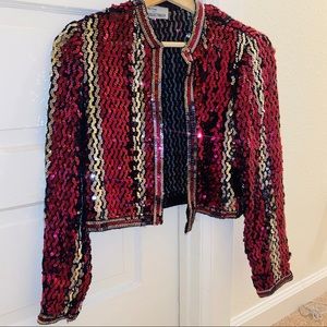 Vintage Cropped Disco Jacket